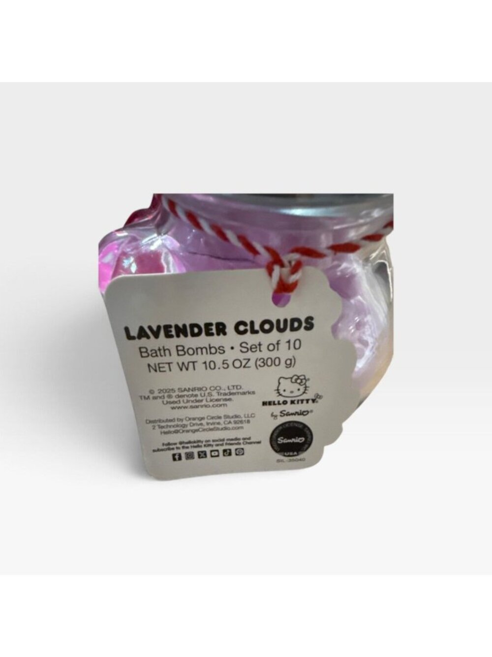 Sanrio Hello Kitty Bath Bomb Jar with Lavender Clouds - 10.5 Oz New - Picture 3 of 6